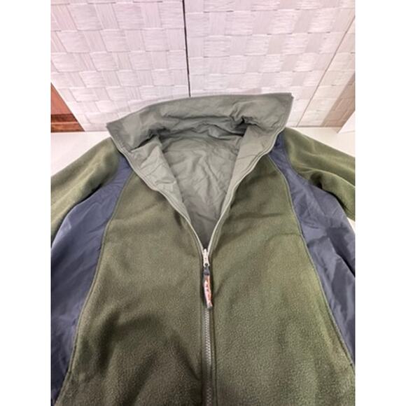 "L.L. Bean" RARE!! Reversible Mens Jacket SZ XL Reg. Fleece And Nylon Raincoat - Picture 15 of 16